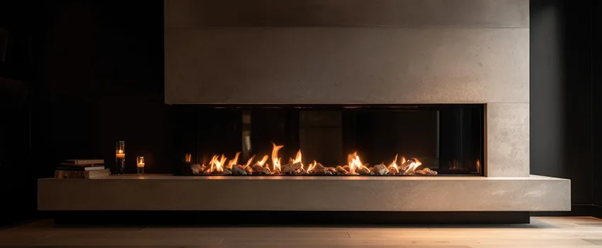 Gas Fireplace Ember Bed Design Services in Dunwoody, Georgia