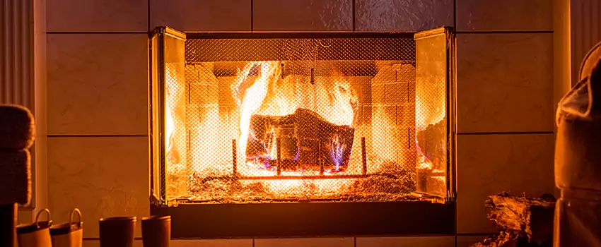 Mendota Hearth Landscape Fireplace Installation in Dunwoody, Georgia